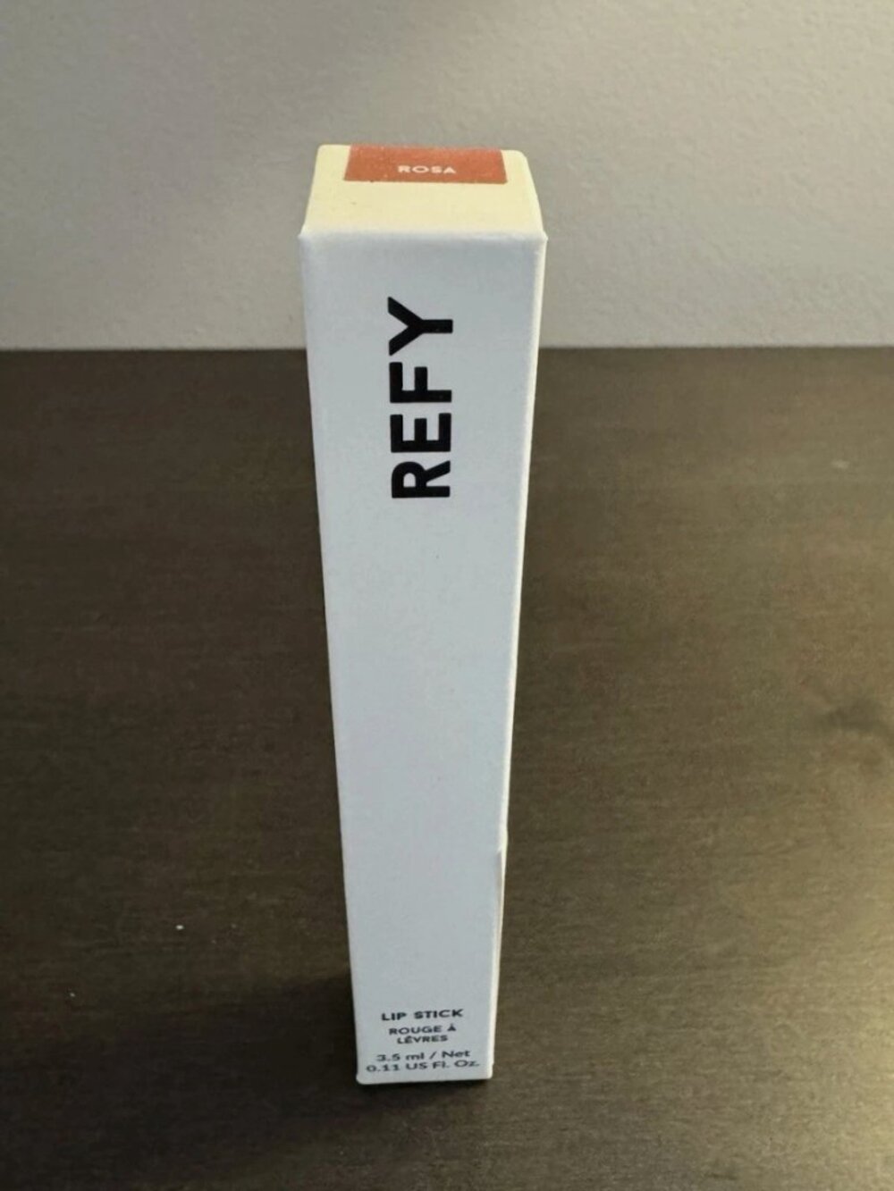 REFY Lip Stick Hydrating Liquid Lipstick Rosa 3.5 ml .11 oz Full Size NIB Sealed
